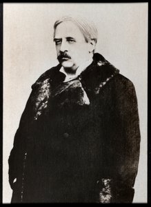 Nils Adolf Erik Nordenskjold（1832-1901）的肖像，芬兰瑞典血统的北极探险家。 作者 法国摄影师